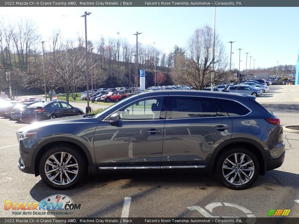 2022 Mazda CX-9 Grand Touring AWD Machine Gray Metallic / Black Photo #6