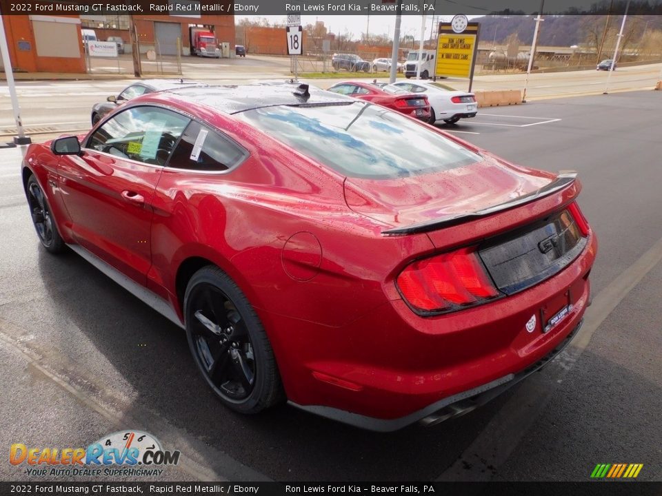 2022 Ford Mustang GT Fastback Rapid Red Metallic / Ebony Photo #5