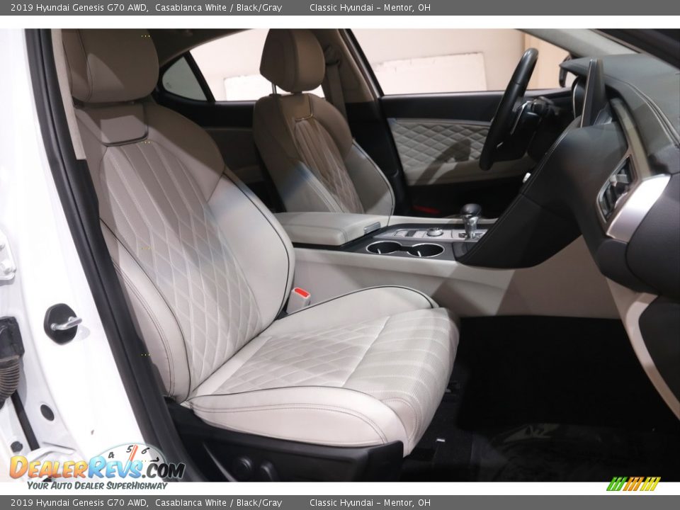 Front Seat of 2019 Hyundai Genesis G70 AWD Photo #17