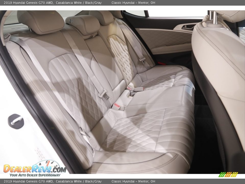 Rear Seat of 2019 Hyundai Genesis G70 AWD Photo #18