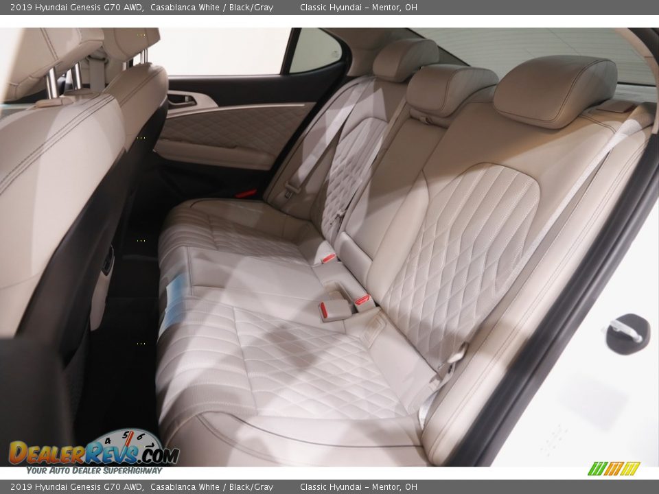 Rear Seat of 2019 Hyundai Genesis G70 AWD Photo #19