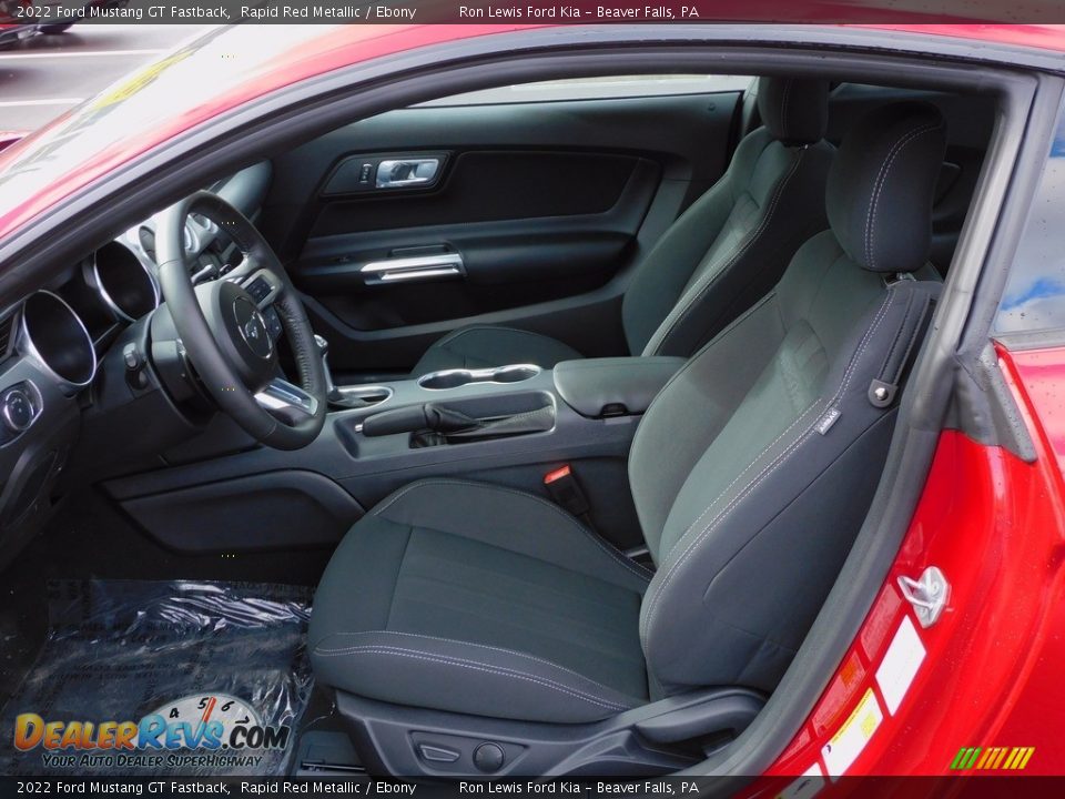 Ebony Interior - 2022 Ford Mustang GT Fastback Photo #11