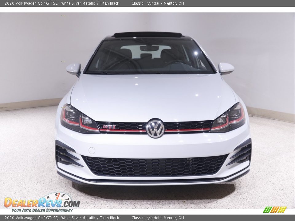 2020 Volkswagen Golf GTI SE White Silver Metallic / Titan Black Photo #2