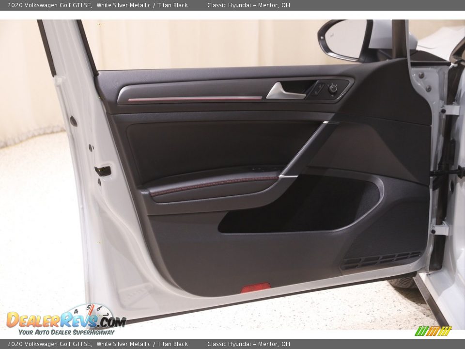 2020 Volkswagen Golf GTI SE White Silver Metallic / Titan Black Photo #4
