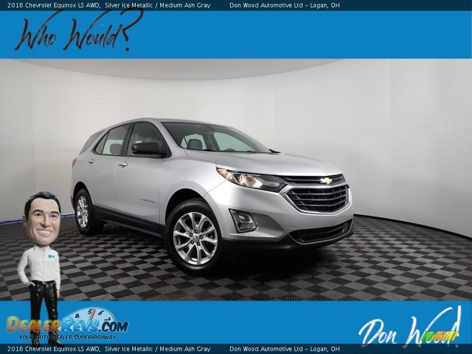 2018 Chevrolet Equinox LS AWD Silver Ice Metallic / Medium Ash Gray Photo #1