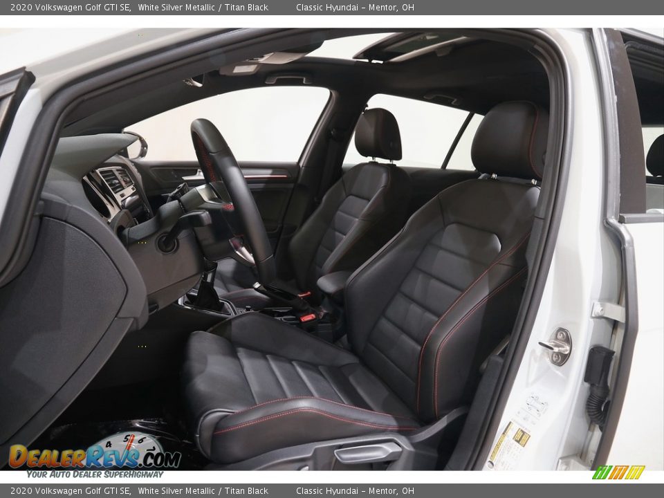 2020 Volkswagen Golf GTI SE White Silver Metallic / Titan Black Photo #5
