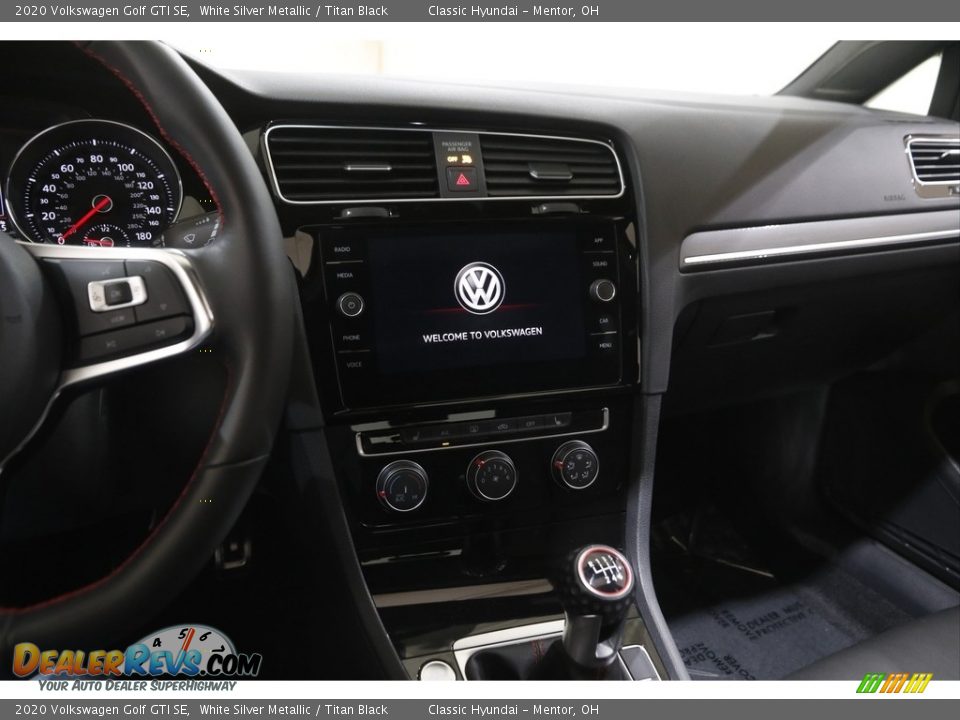 2020 Volkswagen Golf GTI SE White Silver Metallic / Titan Black Photo #9