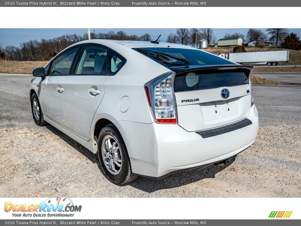 2010 Toyota Prius Hybrid IV Blizzard White Pearl / Misty Gray Photo #6