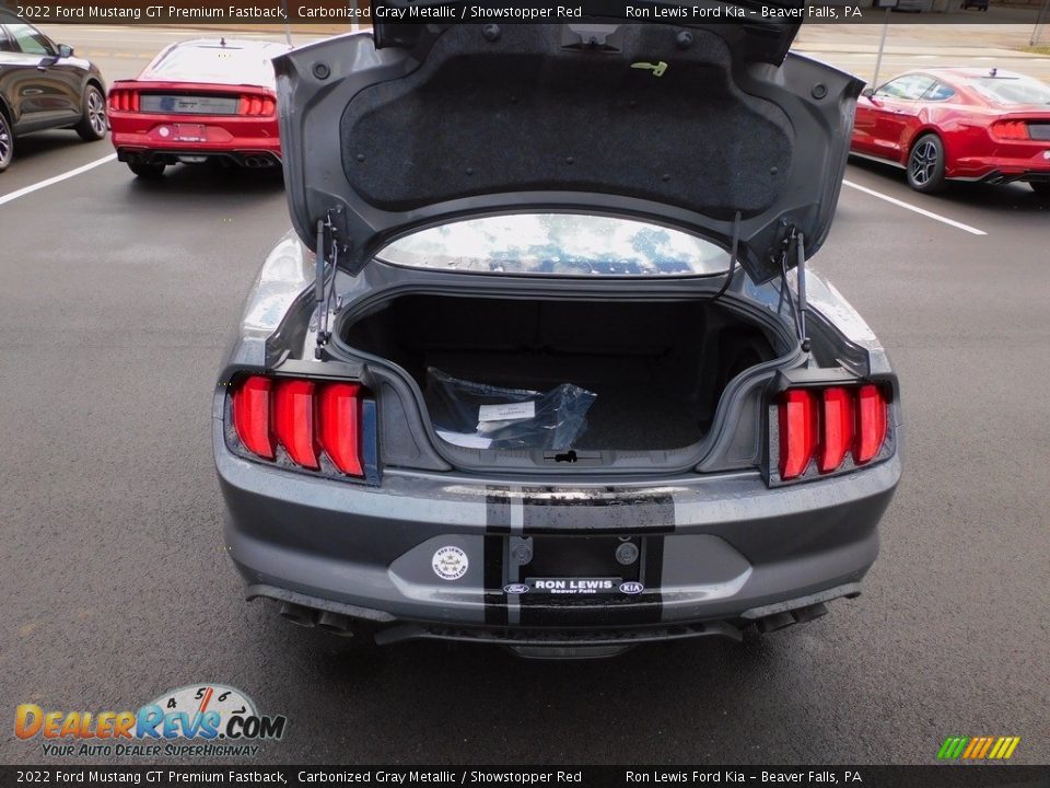 2022 Ford Mustang GT Premium Fastback Carbonized Gray Metallic / Showstopper Red Photo #4