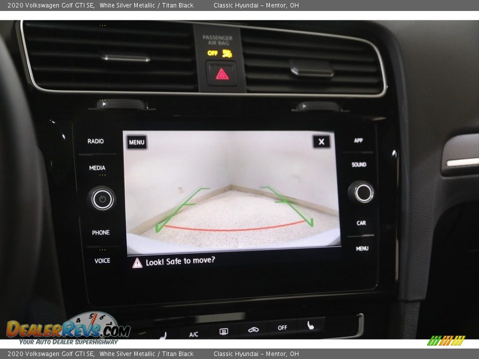 2020 Volkswagen Golf GTI SE White Silver Metallic / Titan Black Photo #13