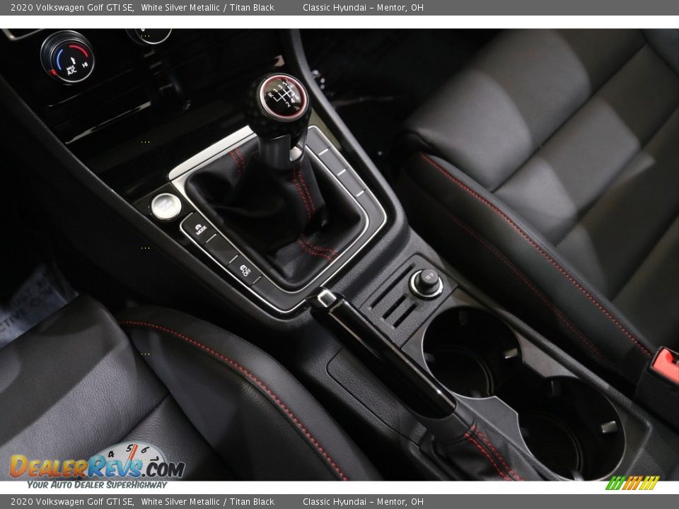 2020 Volkswagen Golf GTI SE White Silver Metallic / Titan Black Photo #14