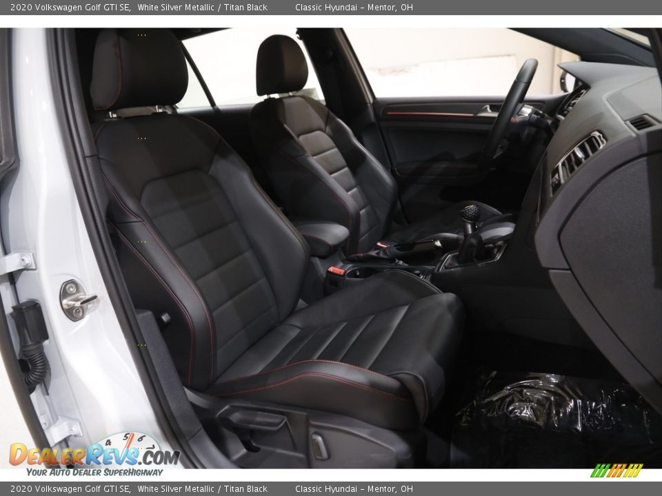 2020 Volkswagen Golf GTI SE White Silver Metallic / Titan Black Photo #15