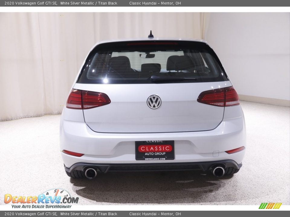 2020 Volkswagen Golf GTI SE White Silver Metallic / Titan Black Photo #18