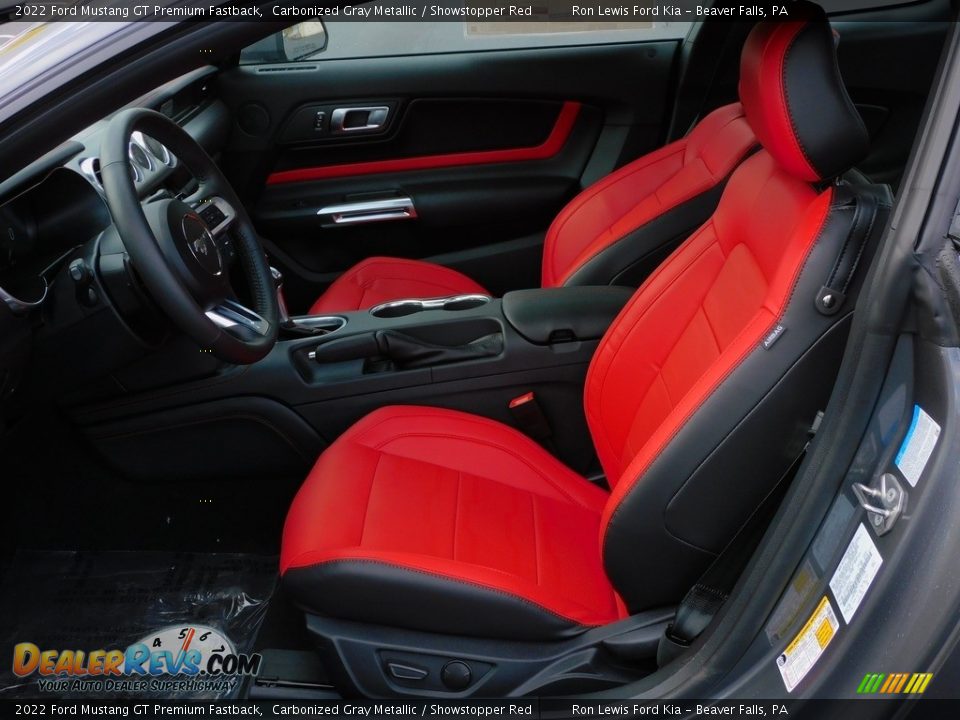 Showstopper Red Interior - 2022 Ford Mustang GT Premium Fastback Photo #11