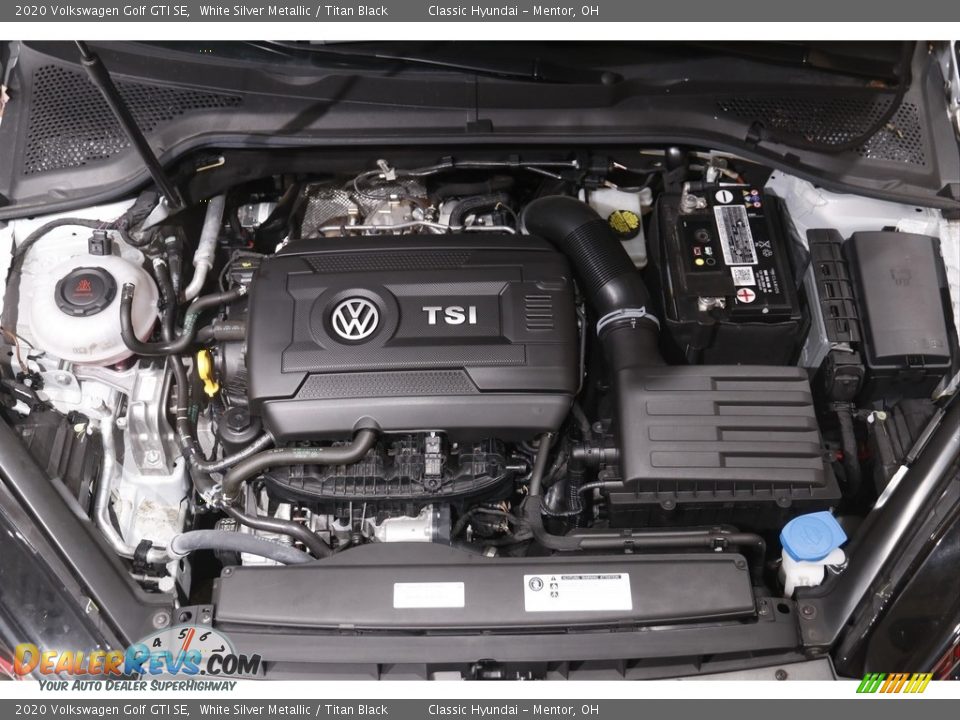 2020 Volkswagen Golf GTI SE White Silver Metallic / Titan Black Photo #19