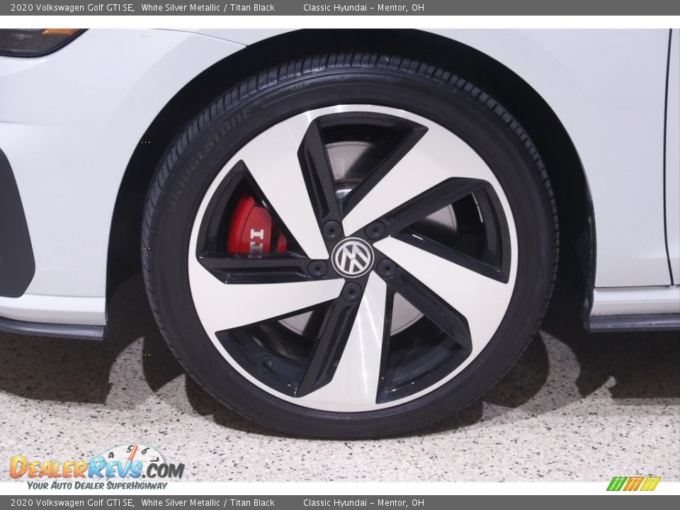 2020 Volkswagen Golf GTI SE White Silver Metallic / Titan Black Photo #20