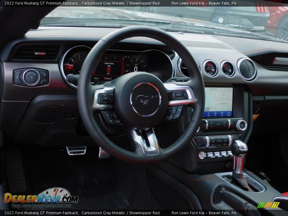 Dashboard of 2022 Ford Mustang GT Premium Fastback Photo #14