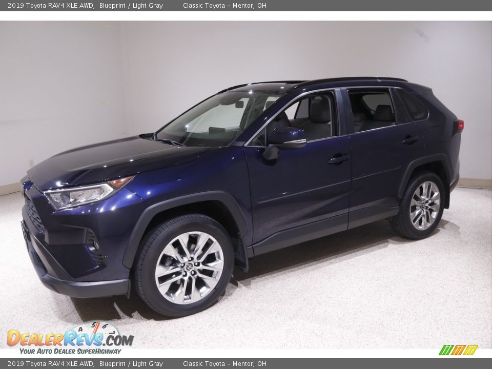 2019 Toyota RAV4 XLE AWD Blueprint / Light Gray Photo #3