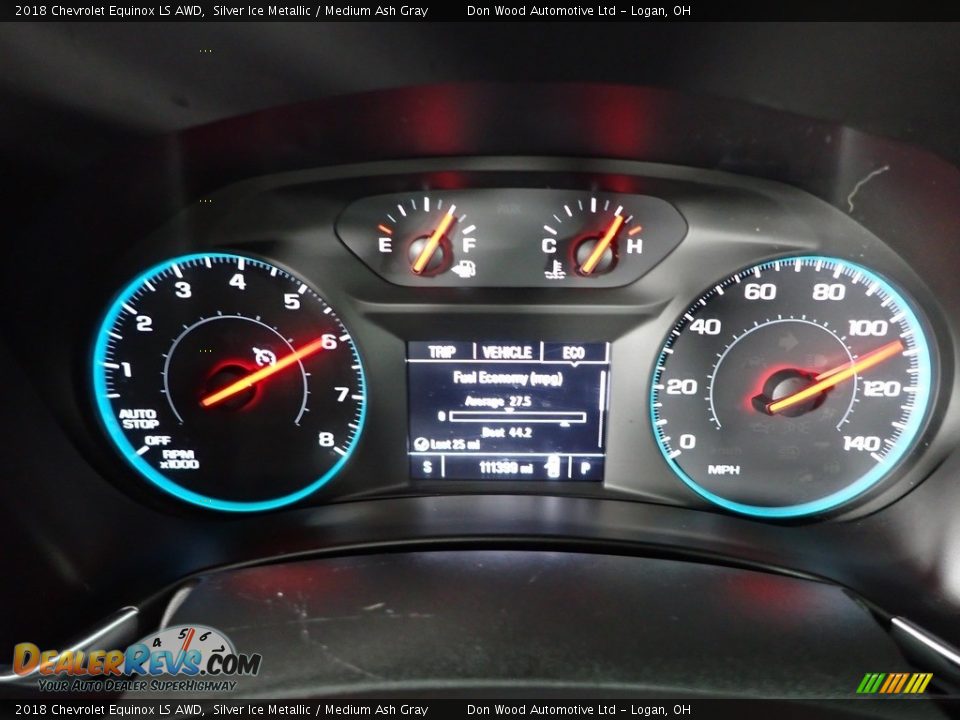 2018 Chevrolet Equinox LS AWD Silver Ice Metallic / Medium Ash Gray Photo #21