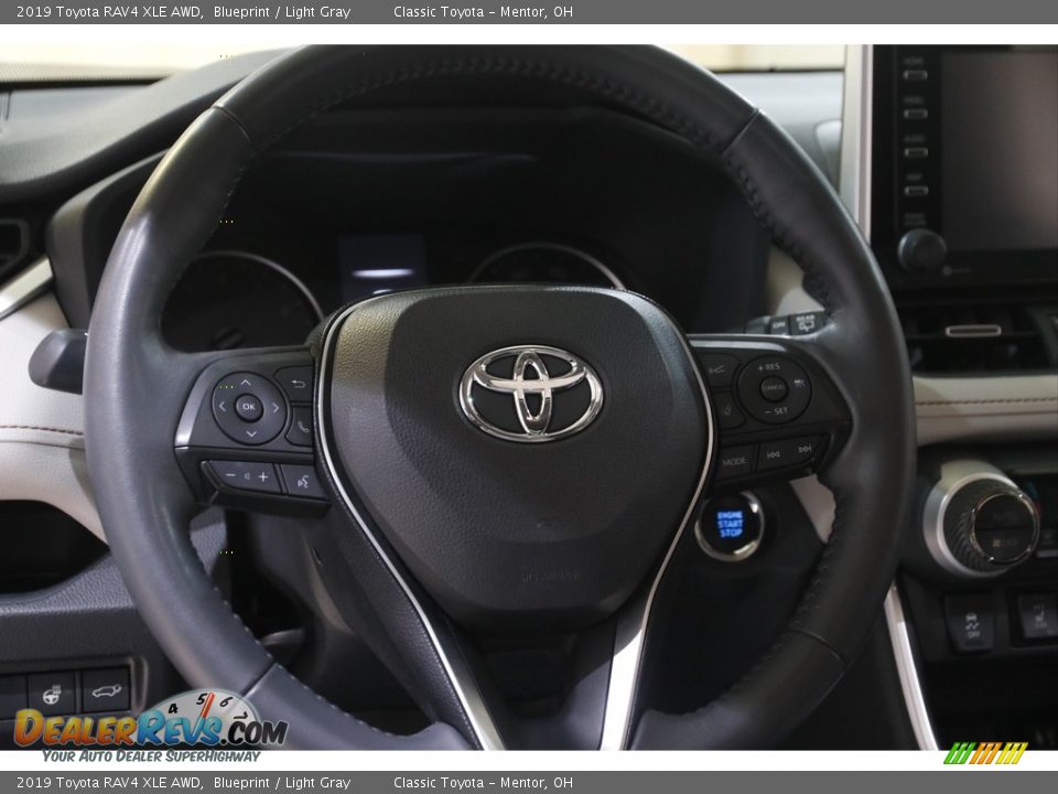 2019 Toyota RAV4 XLE AWD Blueprint / Light Gray Photo #7