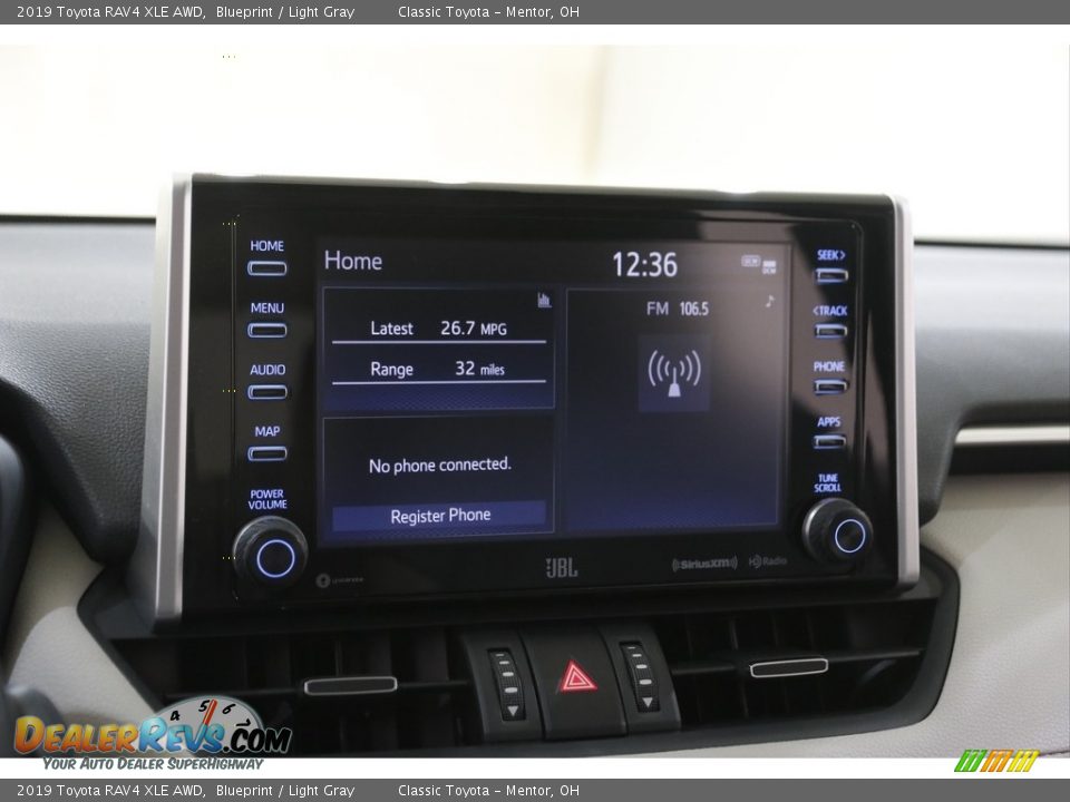 2019 Toyota RAV4 XLE AWD Blueprint / Light Gray Photo #10