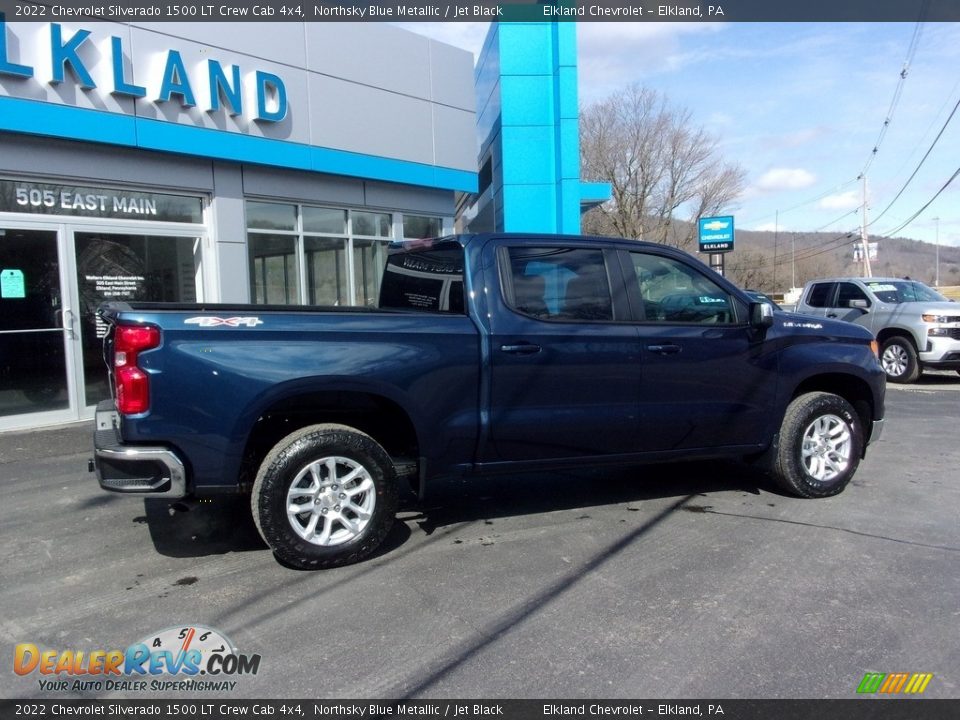 2022 Chevrolet Silverado 1500 LT Crew Cab 4x4 Northsky Blue Metallic / Jet Black Photo #3