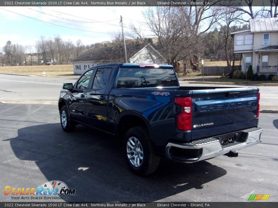 2022 Chevrolet Silverado 1500 LT Crew Cab 4x4 Northsky Blue Metallic / Jet Black Photo #5