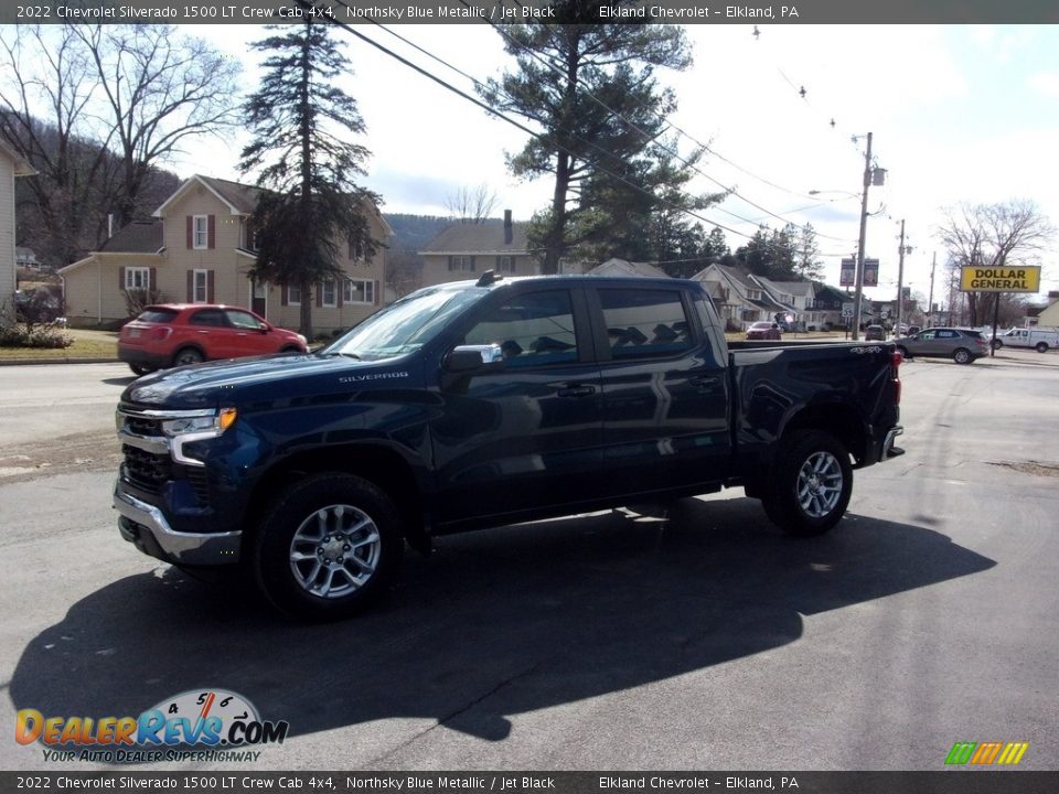 2022 Chevrolet Silverado 1500 LT Crew Cab 4x4 Northsky Blue Metallic / Jet Black Photo #7