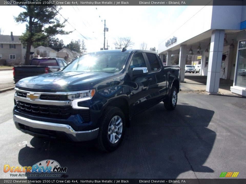 2022 Chevrolet Silverado 1500 LT Crew Cab 4x4 Northsky Blue Metallic / Jet Black Photo #8