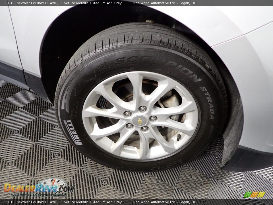 2018 Chevrolet Equinox LS AWD Silver Ice Metallic / Medium Ash Gray Photo #33