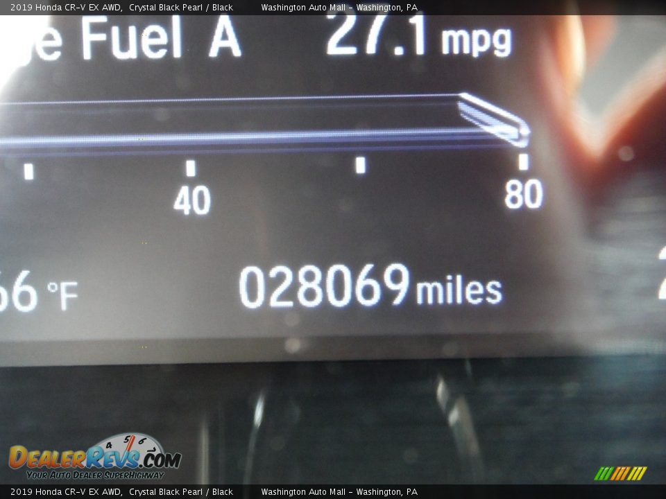 2019 Honda CR-V EX AWD Crystal Black Pearl / Black Photo #33