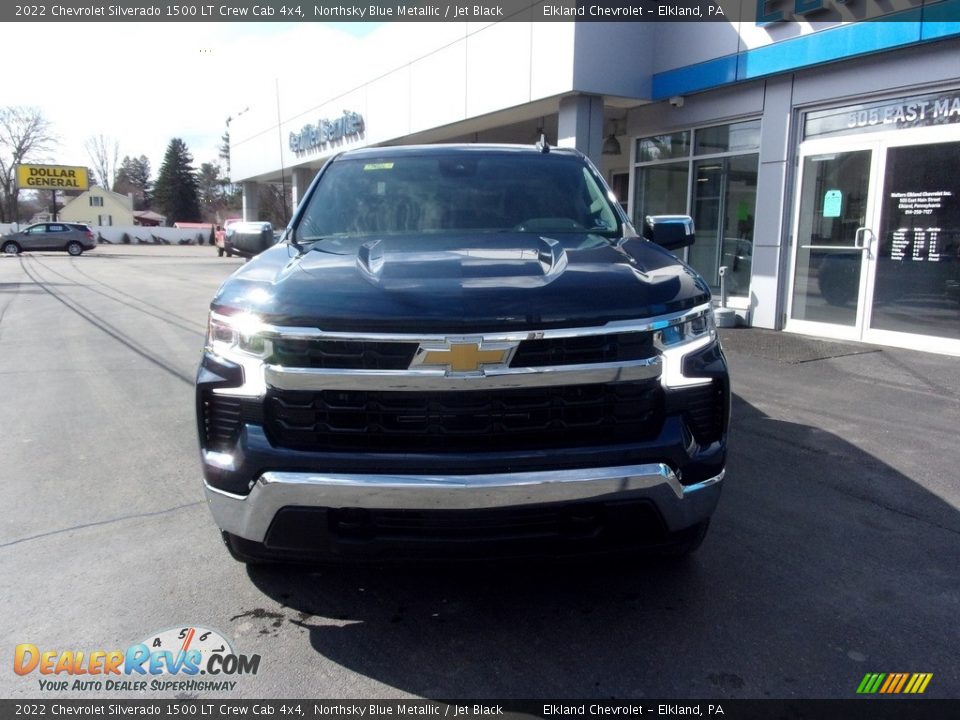 2022 Chevrolet Silverado 1500 LT Crew Cab 4x4 Northsky Blue Metallic / Jet Black Photo #9