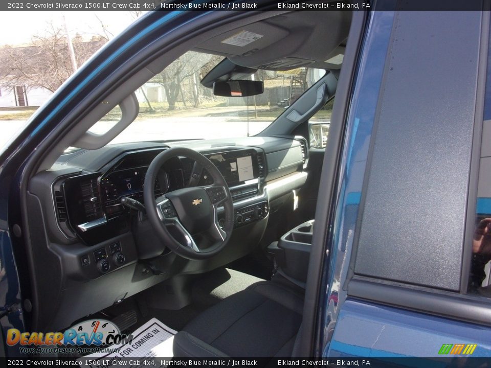 2022 Chevrolet Silverado 1500 LT Crew Cab 4x4 Northsky Blue Metallic / Jet Black Photo #15