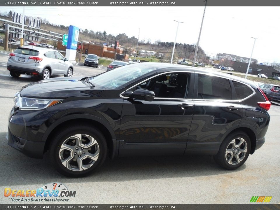 2019 Honda CR-V EX AWD Crystal Black Pearl / Black Photo #7