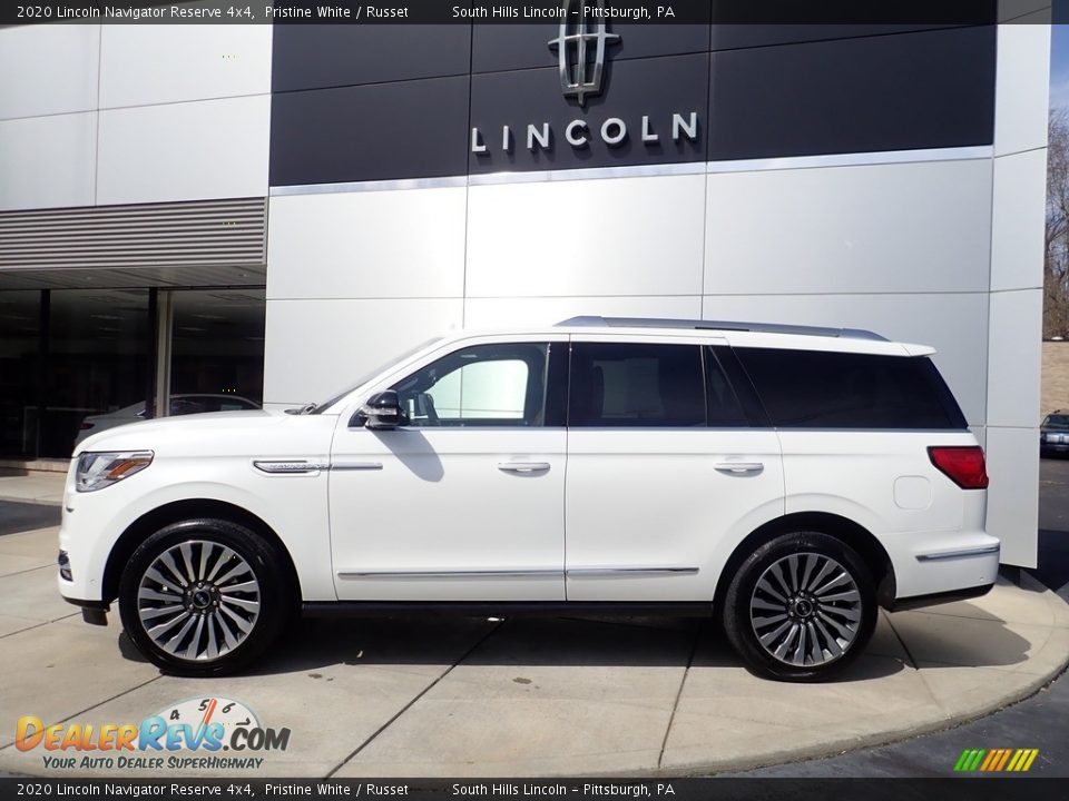 2020 Lincoln Navigator Reserve 4x4 Pristine White / Russet Photo #2