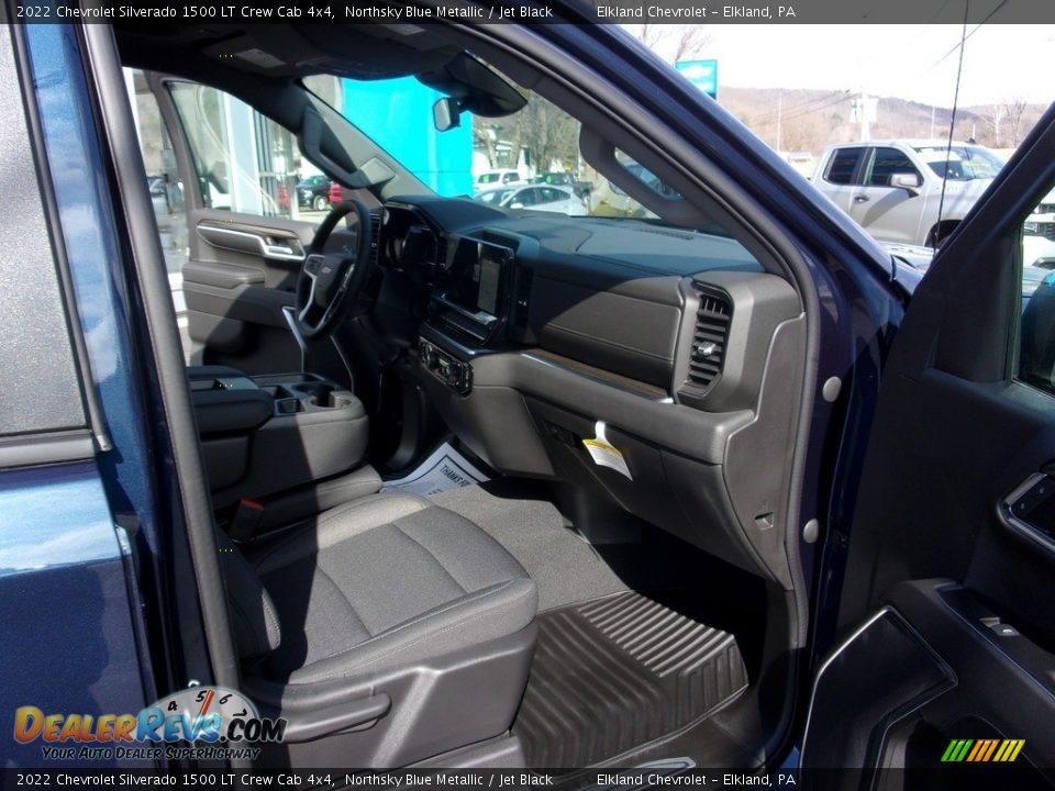 Jet Black Interior - 2022 Chevrolet Silverado 1500 LT Crew Cab 4x4 Photo #18