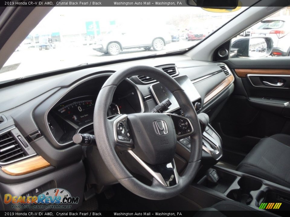2019 Honda CR-V EX AWD Crystal Black Pearl / Black Photo #14