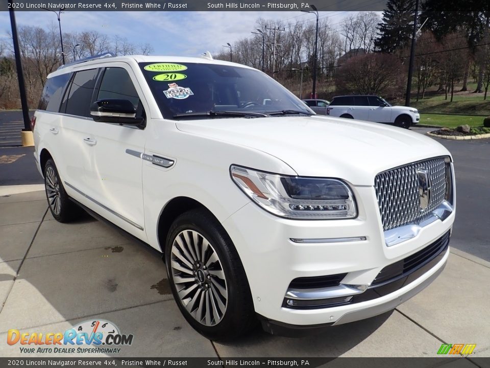 2020 Lincoln Navigator Reserve 4x4 Pristine White / Russet Photo #8