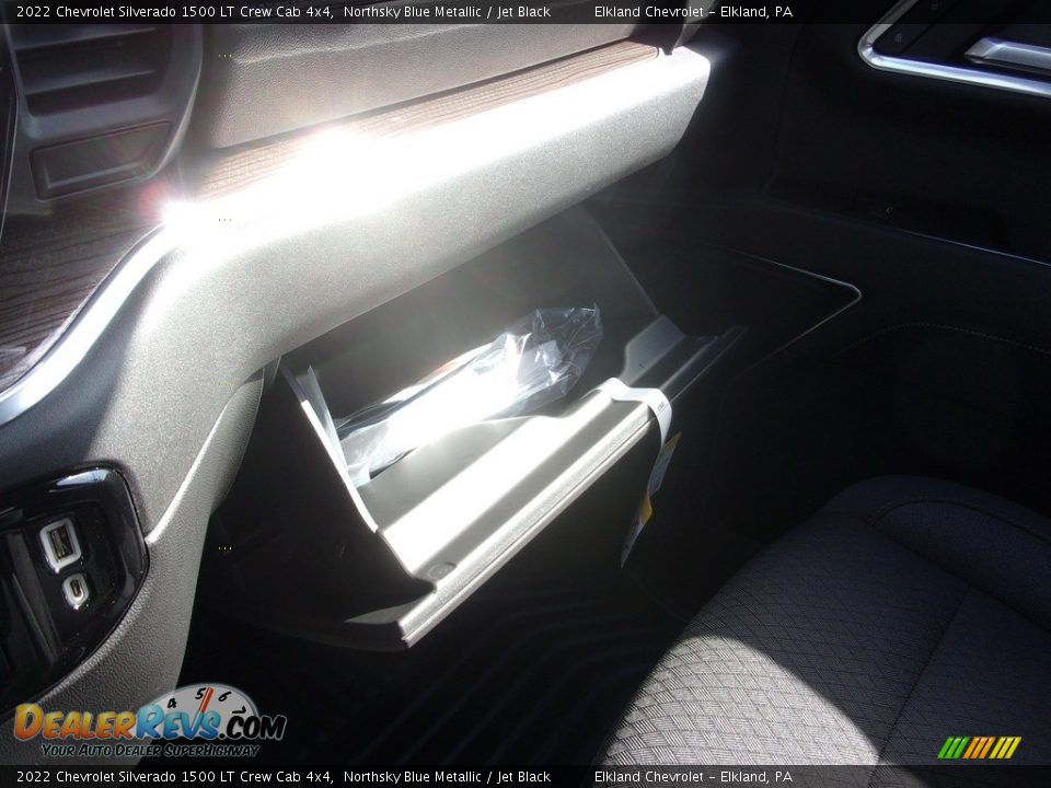 2022 Chevrolet Silverado 1500 LT Crew Cab 4x4 Northsky Blue Metallic / Jet Black Photo #35