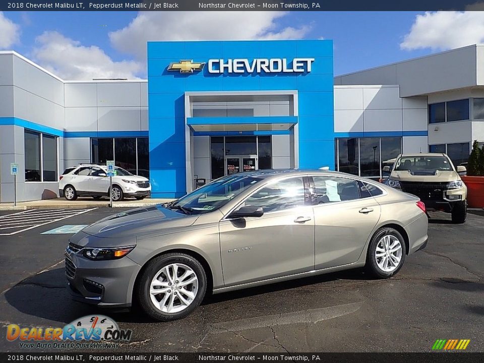 2018 Chevrolet Malibu LT Pepperdust Metallic / Jet Black Photo #1