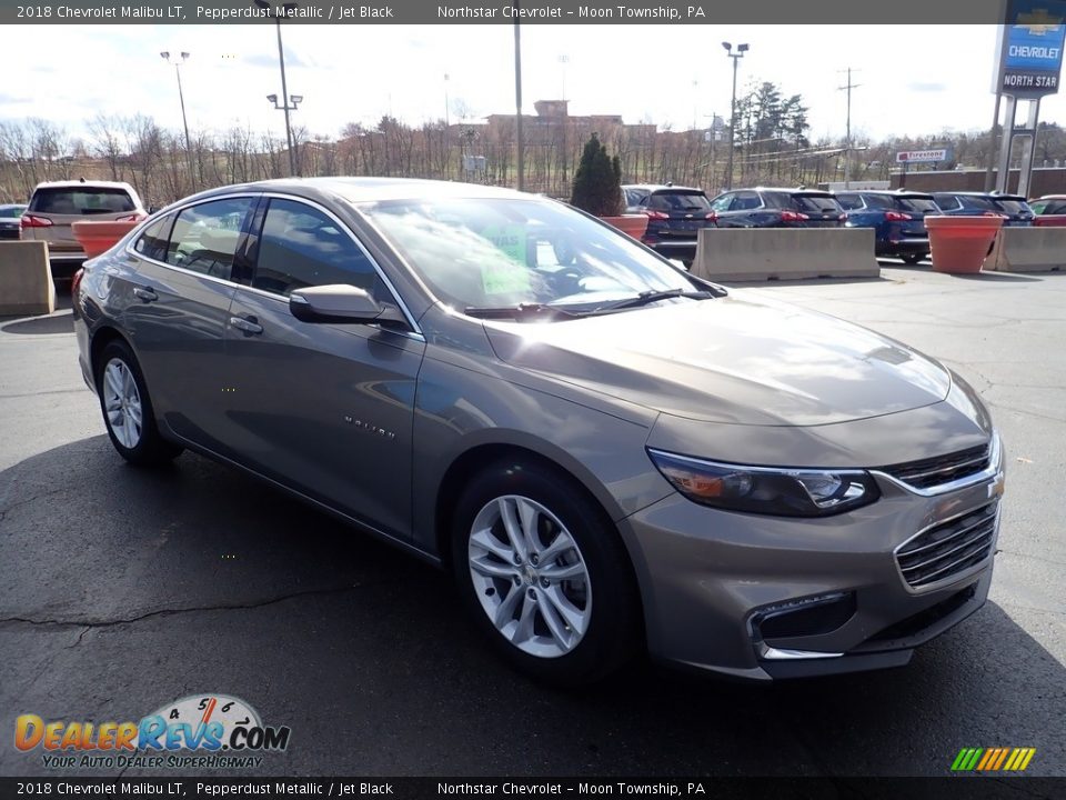 2018 Chevrolet Malibu LT Pepperdust Metallic / Jet Black Photo #11