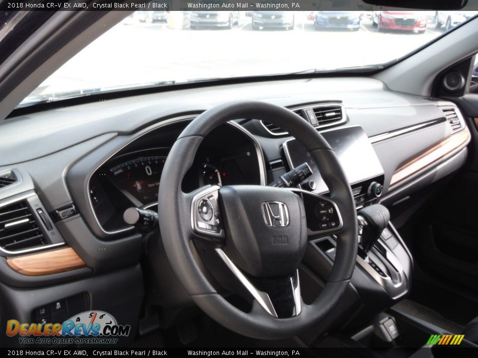 2018 Honda CR-V EX AWD Crystal Black Pearl / Black Photo #13