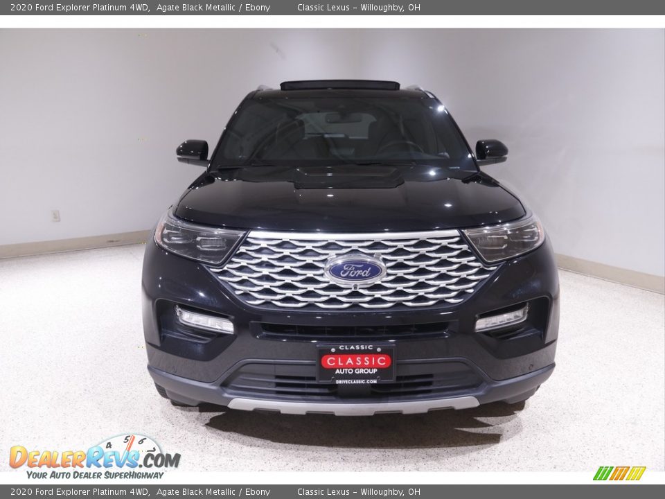 2020 Ford Explorer Platinum 4WD Agate Black Metallic / Ebony Photo #2