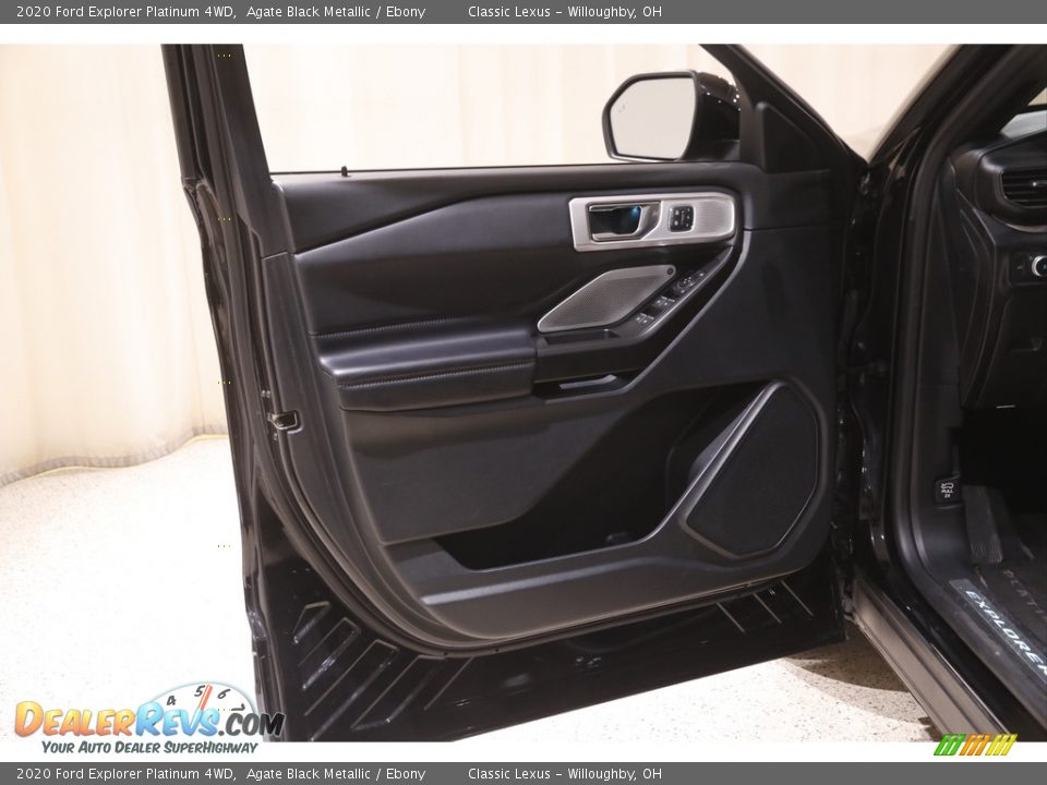 2020 Ford Explorer Platinum 4WD Agate Black Metallic / Ebony Photo #4