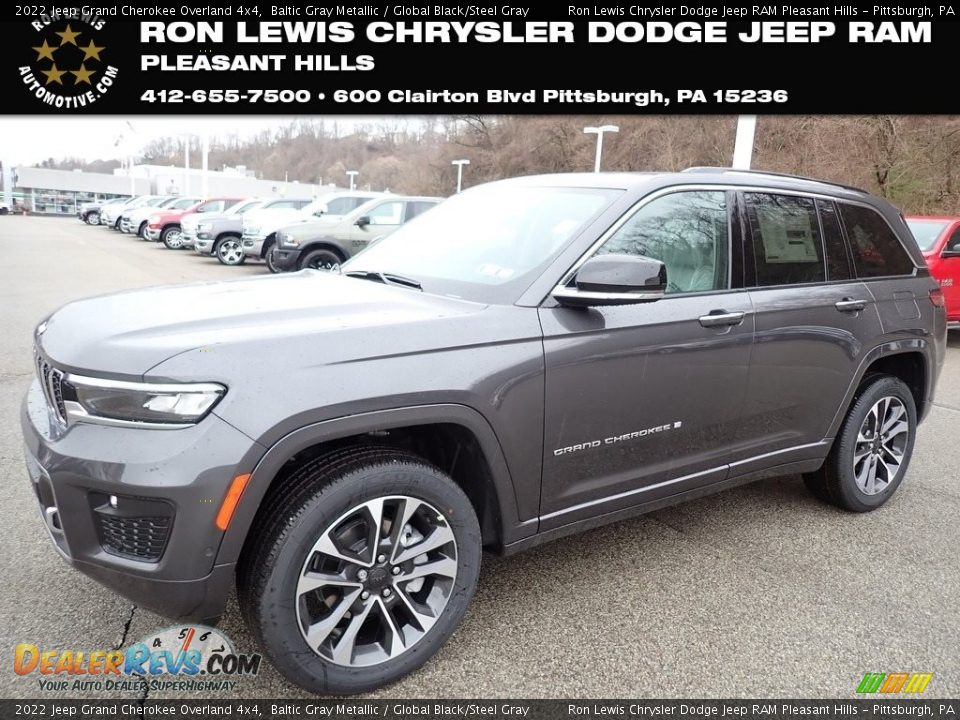 2022 Jeep Grand Cherokee Overland 4x4 Baltic Gray Metallic / Global Black/Steel Gray Photo #1