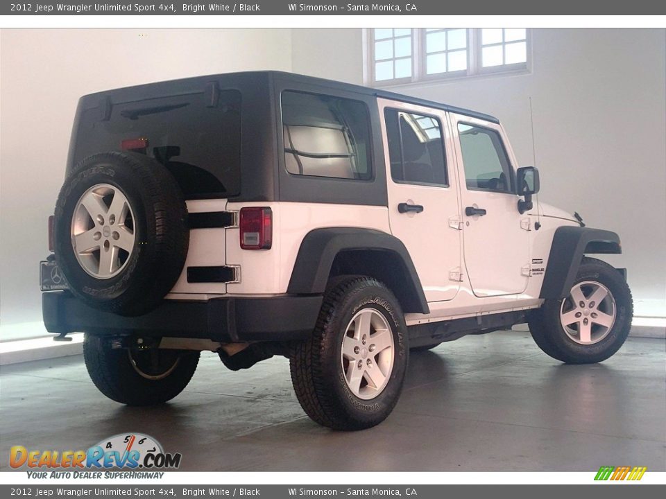 2012 Jeep Wrangler Unlimited Sport 4x4 Bright White / Black Photo #13