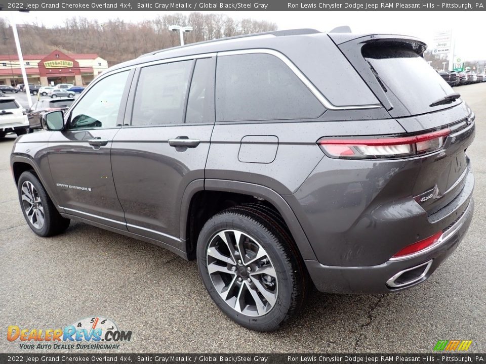 2022 Jeep Grand Cherokee Overland 4x4 Baltic Gray Metallic / Global Black/Steel Gray Photo #3