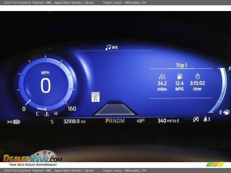2020 Ford Explorer Platinum 4WD Gauges Photo #8