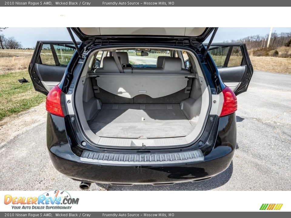 2010 Nissan Rogue S AWD Wicked Black / Gray Photo #21