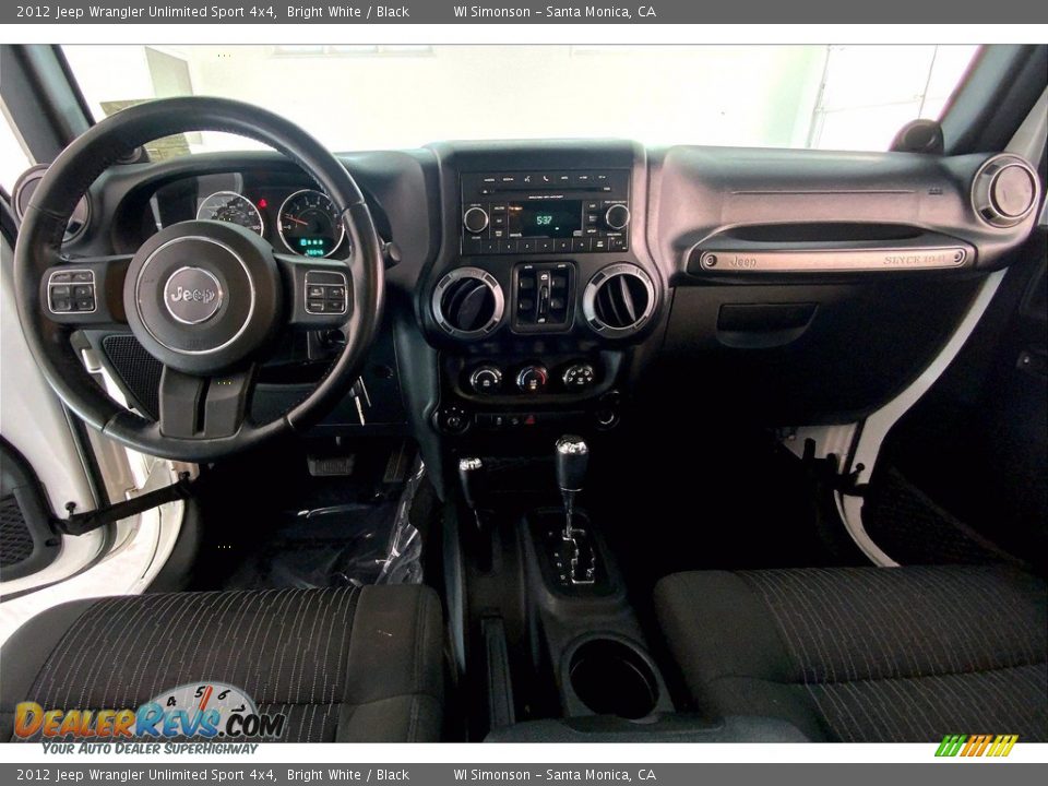 2012 Jeep Wrangler Unlimited Sport 4x4 Bright White / Black Photo #15